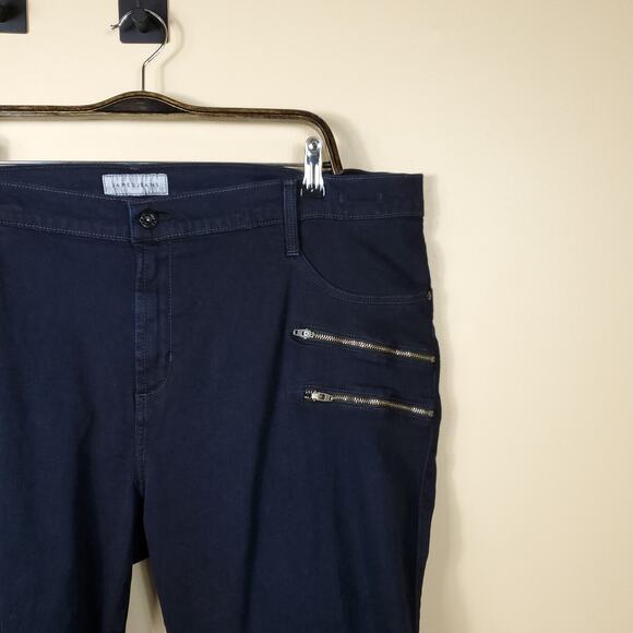 James Jeans Leggy Curvy Crux Double Front Zip Legging in Olefina Size 24 - Picture 4 of 11